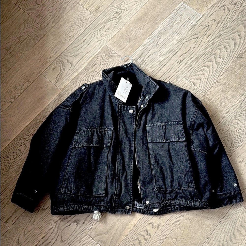 Women’s Black fur Denim Jacket